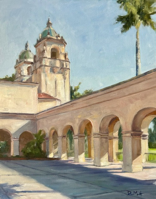 Courtyard - Casa del Prado 16" x 20"