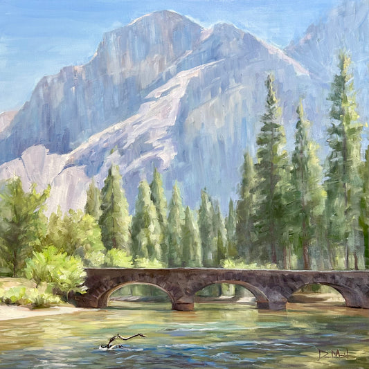 Ahwahnee Bridge 24" x 24"