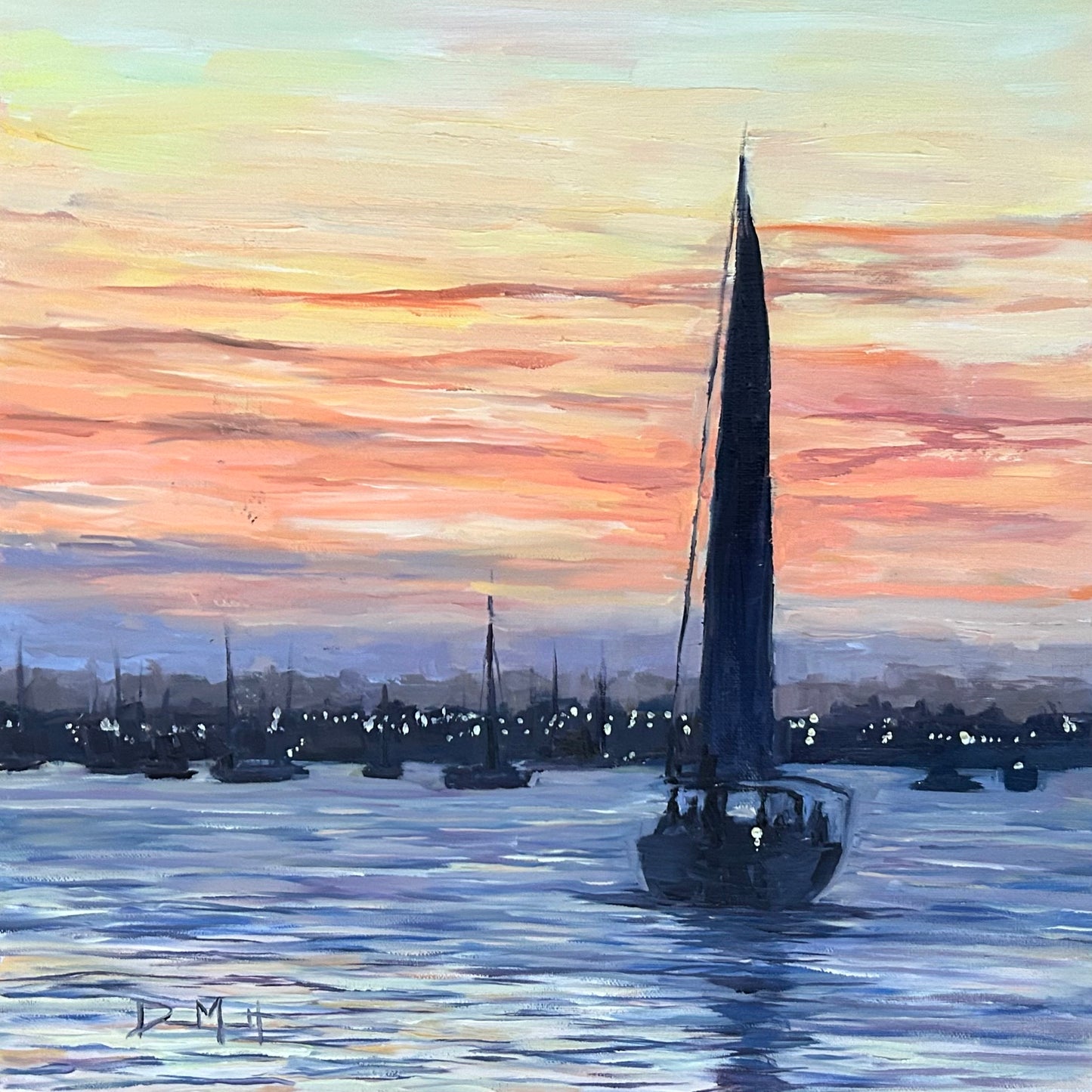 Harbor Sail 12" x 12"